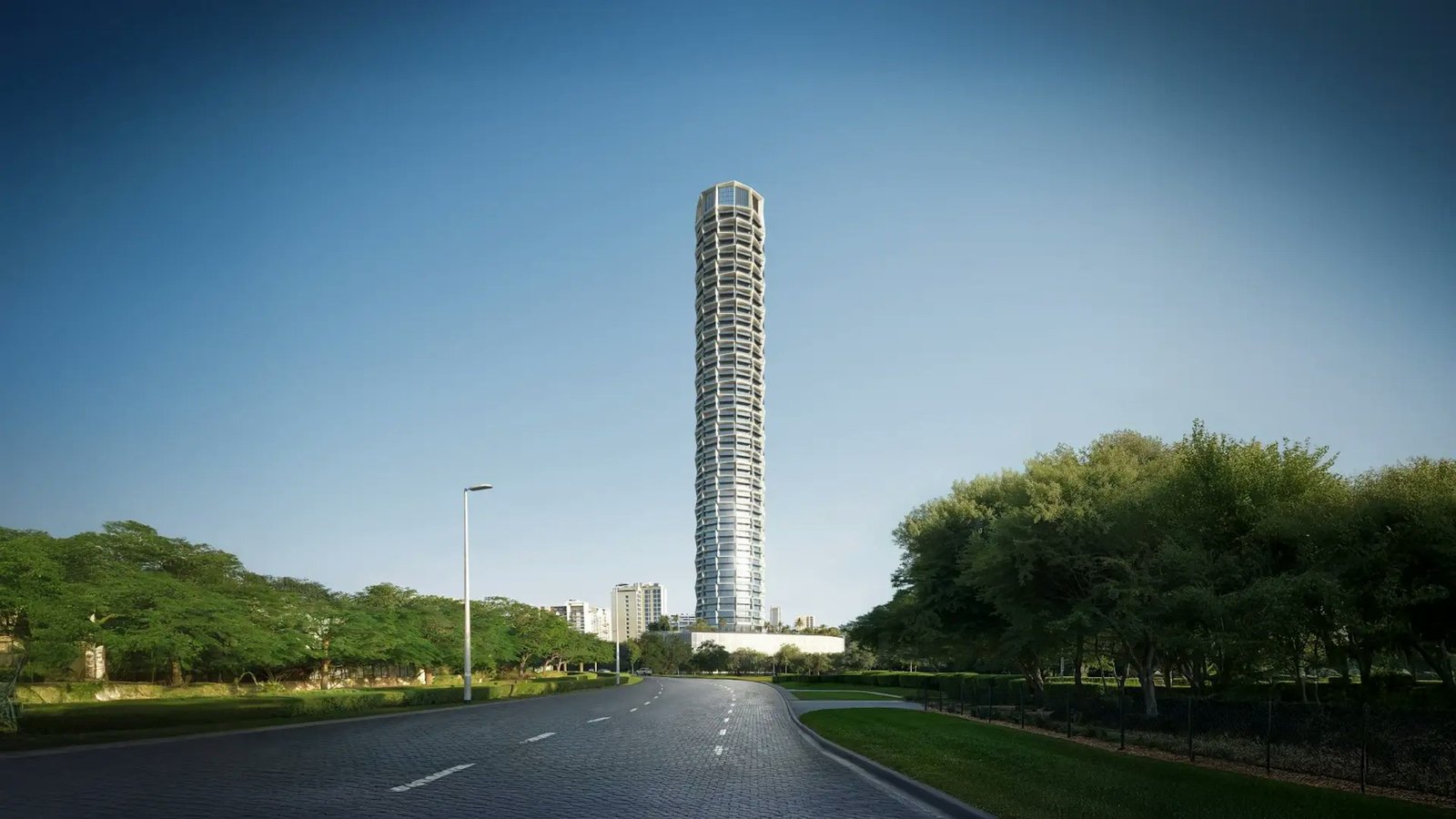 Binghatti Circle — Jumeirah Village Circle aerial view