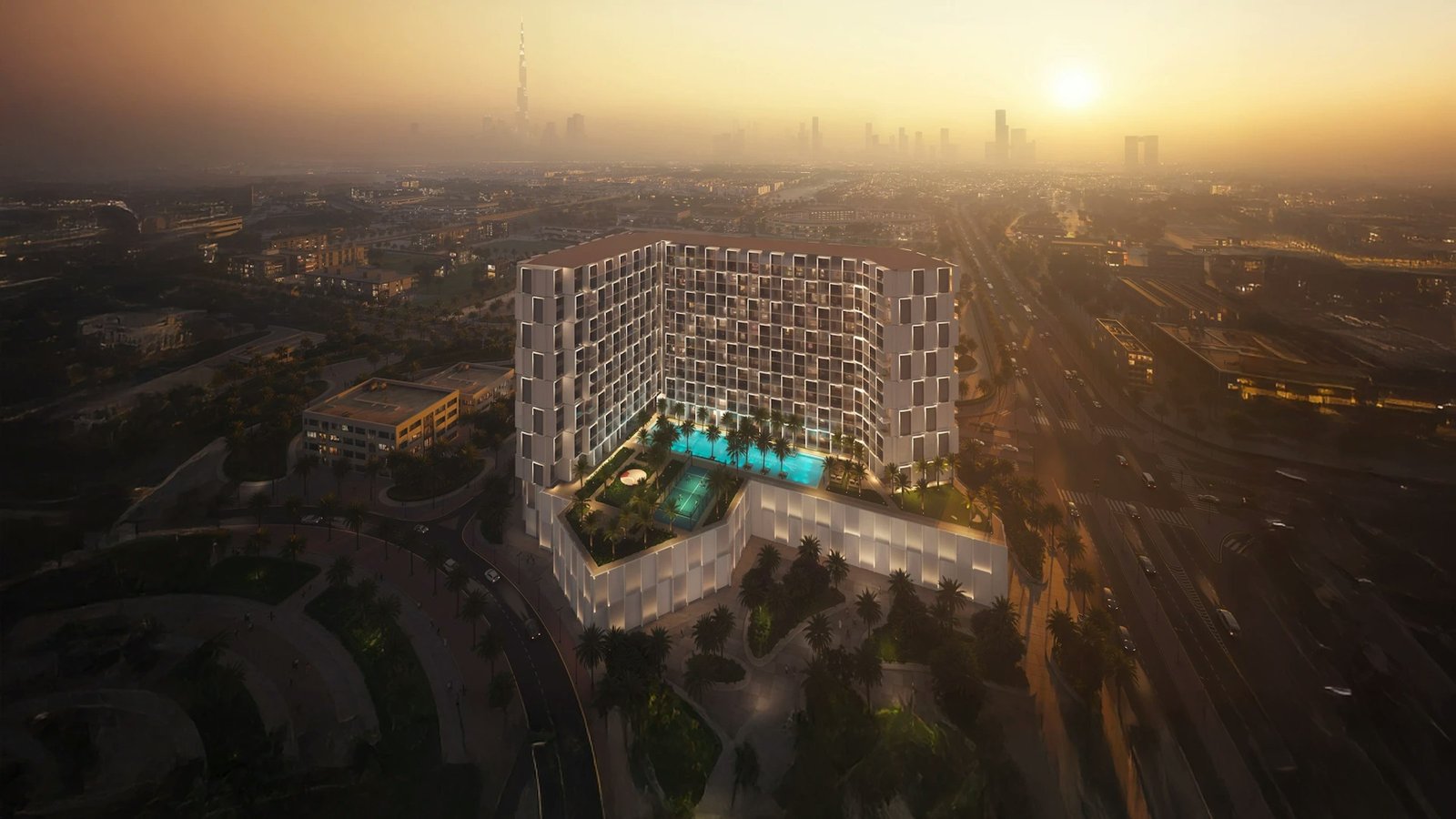 Binghatti Cullinan — Al Jaddaf aerial view