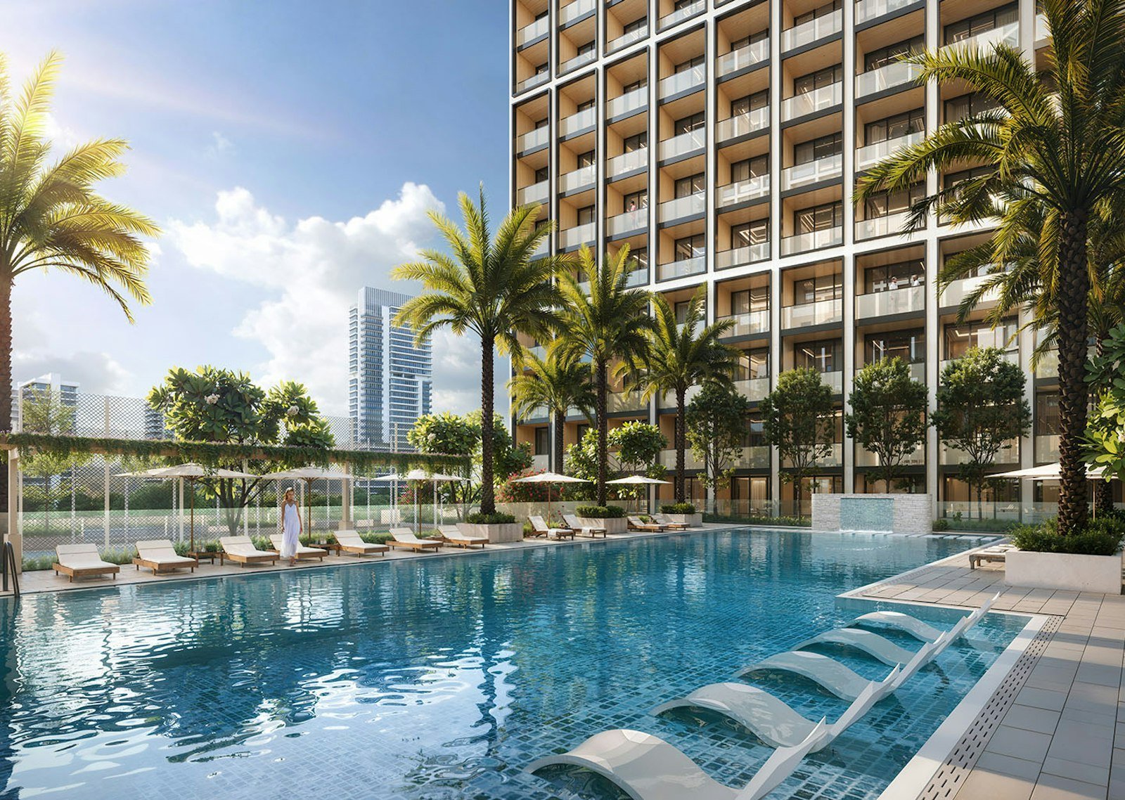 Binghatti Elite — A Pool For Slow Afternoons