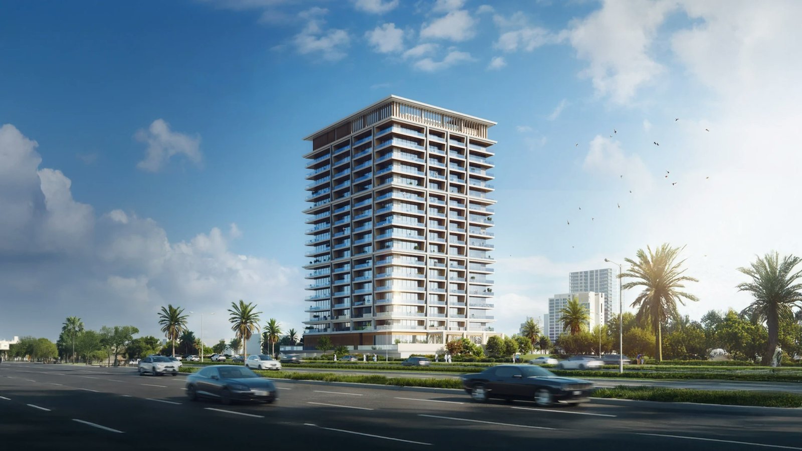 Binghatti Pinnacle — Al Jaddaf aerial view