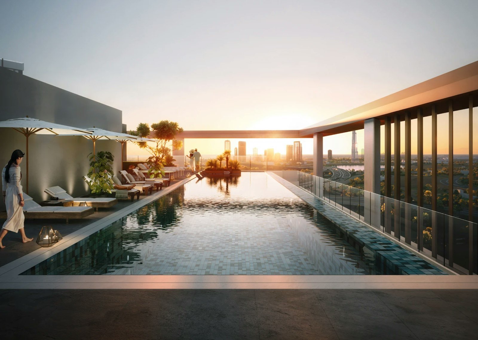 Binghatti Pinnacle — Glass Lines Against the Skyline