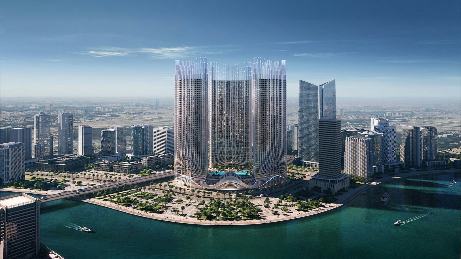 Binghatti Skyrise — Business Bay aerial view
