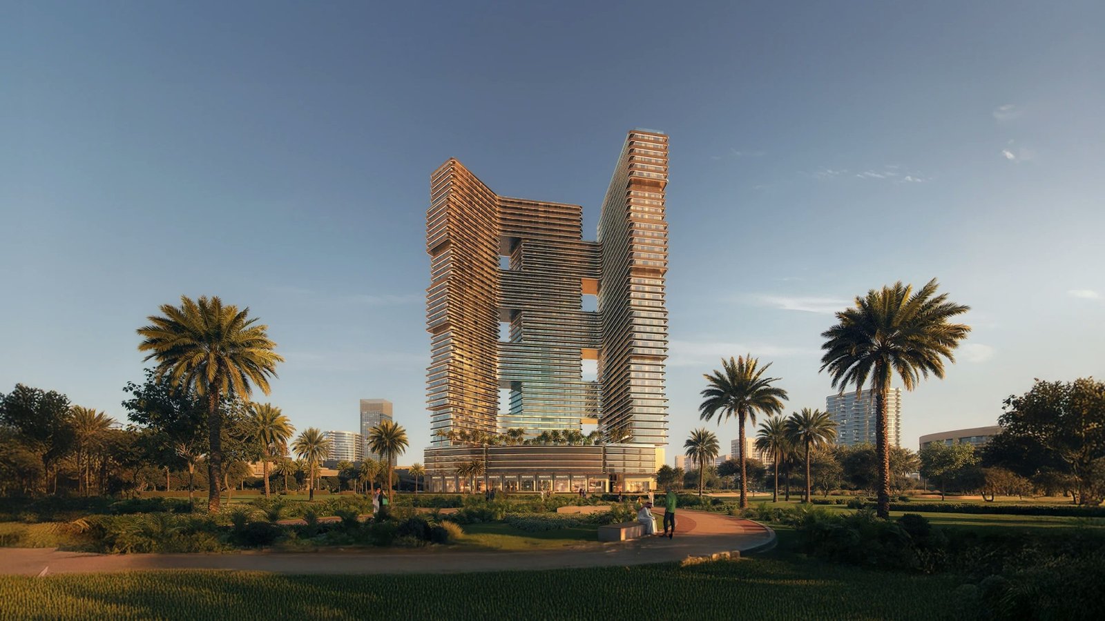 Binghatti Skyterraces — Motor City aerial view
