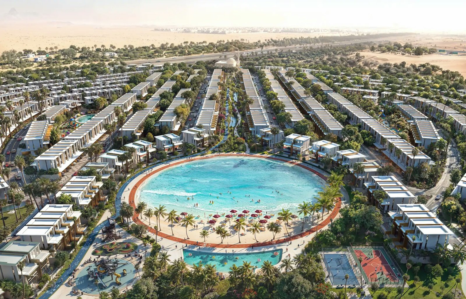 Tilal Binghatti — Dubai Academic City aerial view